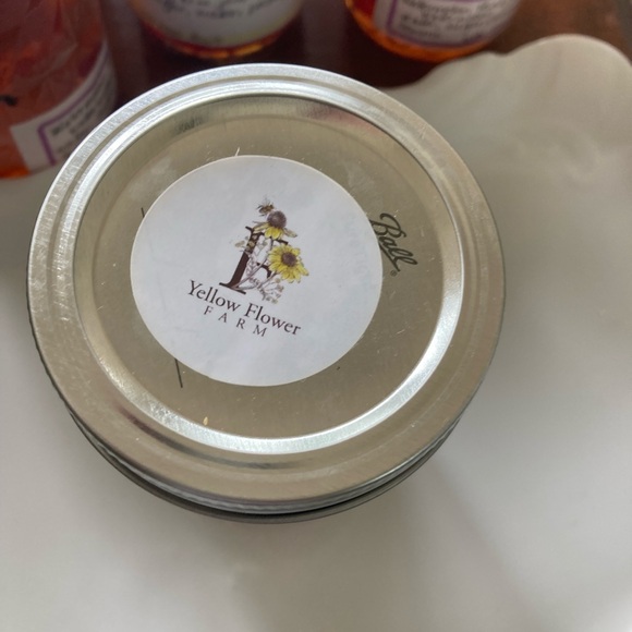 One half pint jar of Non GMO watermelon rind preserves from Yellow Flower Farm. - Picture 2 of 4